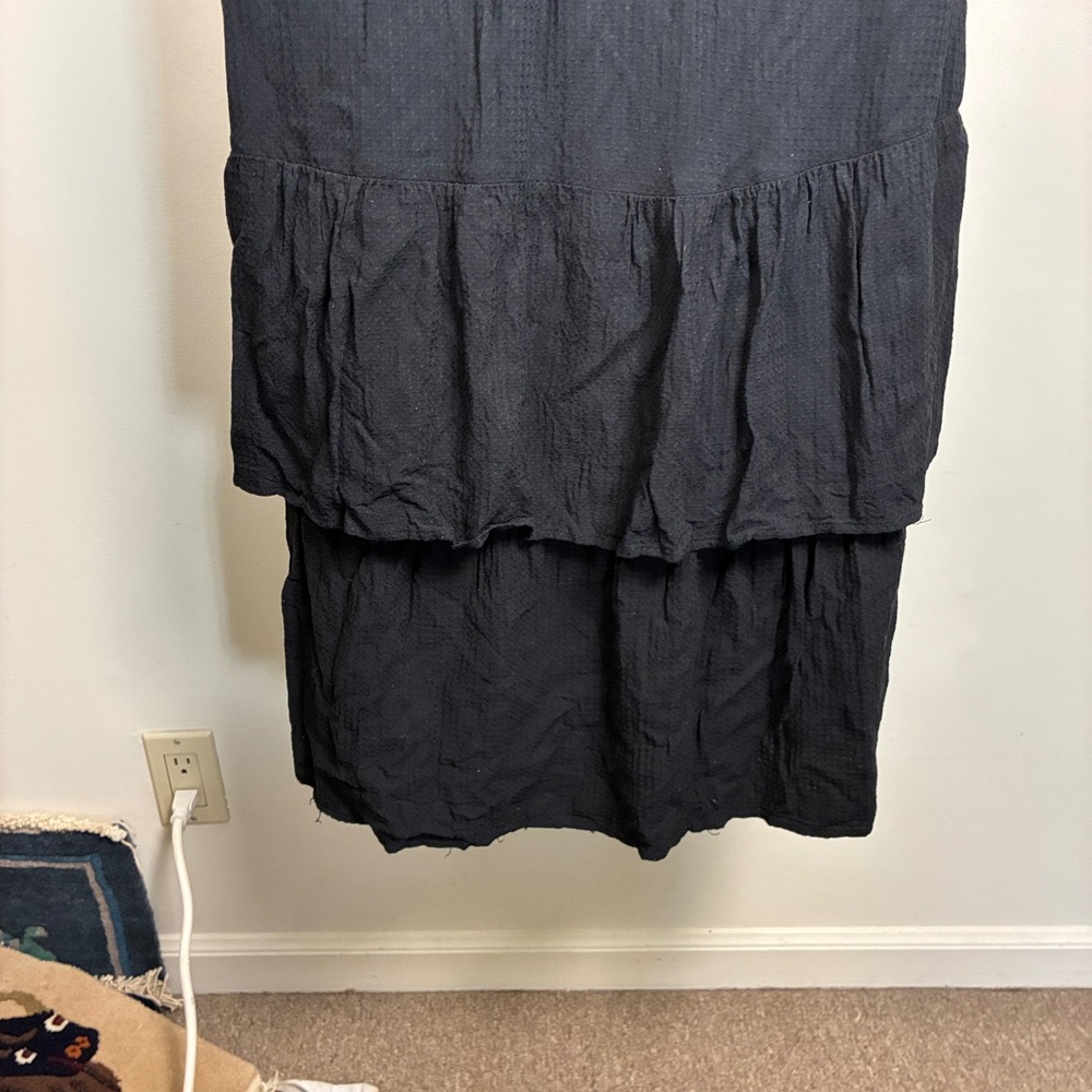 Knox Rose Wrap Dress XXL Black ‎ tiered rayon gauze Festival Dark Fairy - Picture 6 of 10